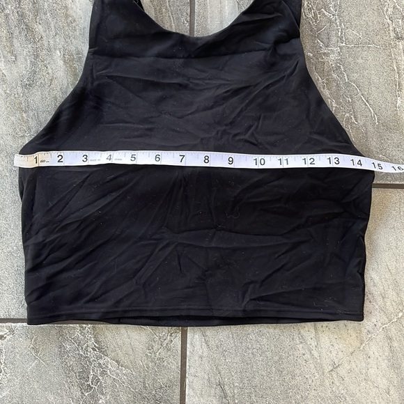 🖤 Athleta Lot Bundle 2 Crop Tanks / Bra Top size Small / Medium Black Leopard - Picture 6 of 14